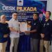 Calon Bupati pendatang baru Hendra Saputra Koniyo mendaftarkan diri melalui Partai NasDem Bone Bolango Kamis (2/5/2024). (Putra/Gopos)