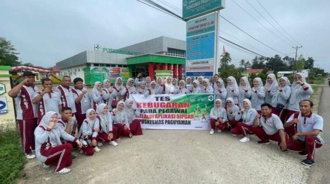 Pengukuran Kebugaran Jasmani menggunakan aplikasi SIPGAR bagi Pegawai di Puskesmas Paguyaman Kabupaten Boalemo.