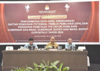 KPU Provinsi Gorontalo melakukan monitoring ke KPU kabupaten/kota yang melaksanakan pemetaan TPS Pilkada 2024, Jumat (24-5-2024).