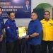 Iskandar Chiko Uno mendaftar di Partai Demokrat (Minggu/11/5/2024) Foto Rama/Gopos