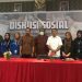 Mahasiswa Magang MBKM dan HIMAKOM Jurusan Komunikasi laksanakan kegiatan Diskusi Sosial bekerja sama dengan KPU, Selasa (21/5/2024).