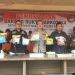 Konferensi pers pemusnahan barang bukti narkoba jenis sabu di Polres Asahan, Selasa (28/5/2024)