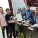 Tim RAMAH saat menyerahkan berkas bakal calon Walikota dan wakil Walikota Gorontalo non partai ke KPU Kota Gorontalo, Jumat (10/5/2024).(F. Sari/gopos)