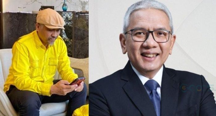 Ketua AMPI Provinsi Gorontalo Hamzah Sidik Djibran (Kiri) dan  Pj Gubernur Gorontalo yaitu Mohammad Rudy Salahuddin