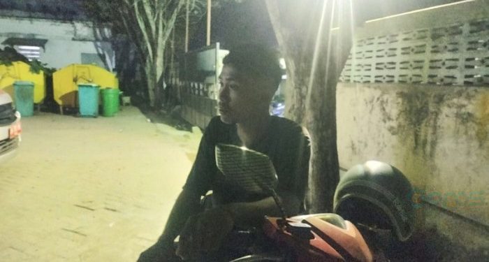 Syawal M Ali, keluarga korban saat ditemui di RSAS Kota Gorontalo, Jumat malam (24/5/2024). (Putra/Gopos)