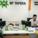 Petugas melayani peserta tabungan perumahan rakyat (Tapera) di Kantor Pelayanan Badan Pengelola Tapera, Jakarta, Kamis (30/5/2024). . ANTARA FOTO/Bayu Pratama S/nym.