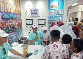 Semarak Bulan Merdeka Belajar dan Gerakan Sekolah Sehat di Kantor Bahasa Provinsi Gorontalo, Selasa (7/5/2024).