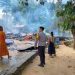 Satu rumah semi permanen di Desa Bina Jaya, Kecamatan Tolangohula, Kabupaten Gorontalo ludes terbakar, Selasa (14/5/2024).(F. Yusuf/gopos)