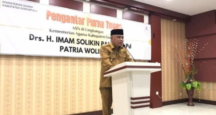 Wakil Bupati Gorontalo Hendra S. Hemeto mengukuhkan Mualaf Center, Selasa (30/4/2024).