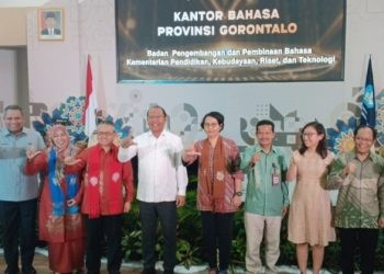 Peresmian Kantor Bahasa Provinsi Gorontalo, Rabu (8/5/2024). (F. Sari/gopos)