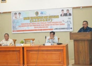 Rakorev atau rapat koordinasi dan evaluasi penerimaan pendapatan asli daerah (PAD) triwulan I tahun 2024, menurut Wali Kota Gorontalo, Marten Taha, bagian dari mengukur kinerja OPD.