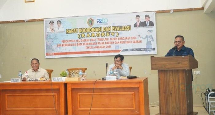 Rakorev atau rapat koordinasi dan evaluasi penerimaan pendapatan asli daerah (PAD) triwulan I tahun 2024, menurut Wali Kota Gorontalo, Marten Taha, bagian dari mengukur kinerja OPD.