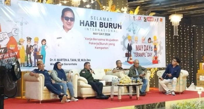 kegiatan dialog sosial bertemakan May Day is Terampil Day, Jumat (3/5/2024). 