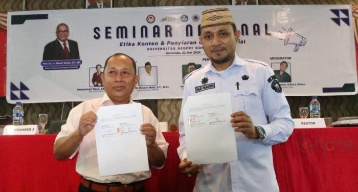 Dinas Kominfo dan Persandian Kota Gorontalo menjalin kerjasama dengan Fakultas Ilmu Sosial (FIS) Universitas Negeri Gorontalo (UNG).