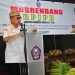 Bupati Pohuwato Saipul Mbuinga memberikan sambutan pembukaan sambutan Musrembang RPJPD Pohuwato, berlangsung di Dinas PUPR Pohuwato, Rabu (19/06/2024).(Foto Iwan Karim)