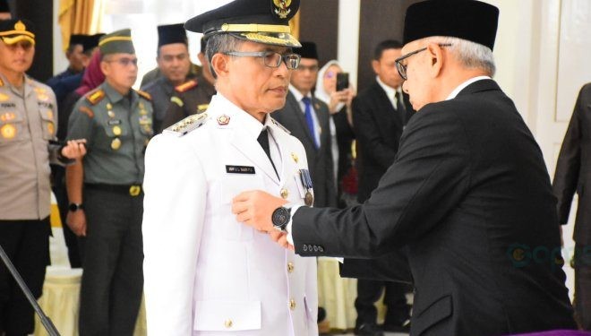 Ismail Madjid sebagai penjabat (Pj) Wali Kota Gorontalo. 