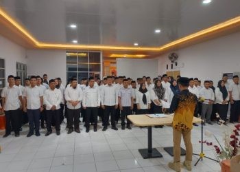 KPU Pohuwato lantik 65 anggota PPK untuk PSU Pemilu 2024, Senin (24/06/2024) (Istimewa)