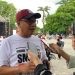 Sekretaris DPRD Kota Gorontalo NR Monoarfa saat diwawancarai awak media di lapangan Taruna Remaja Kota Gorontalo, Sabtu (8/6/2024) (Foto/jihan)