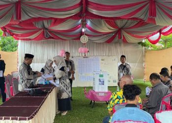 Pelaksanaan PSU di TPS 02 Desa Tuladenggi, Kecamatan Telaga BIru, Kabupaten Gorontalo