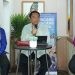 Kepala Perwakilan BI Gorontalo, Dian Nugraha (tengah) memberikan penjelasan terkait perkembangan kinerja perekonomian Provinsi Gorontalo triwulan I 2024, Selasa (25/6/2024).(Putra/Humas_BI Gorontalo)