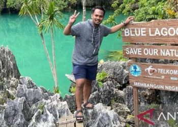 Salah satu spot wisata di desa wisata unggulan Sultra, Desa Wisata Labengki, Kabupaten Konawe Utara. (Antara/La Ode Muh Deden Saputra)