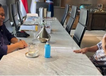 Pertemuan antara Rachmad Gobel dan Elnino Mohi, Senin (24/6/2024)