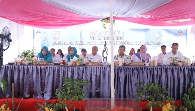 Tim Evaluasi PKK Sumut Nilai Desa dan Kelurahan di Asahan