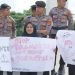 Aksi Simpul Walhi Gorontalo di jembatan Talumolo II sebagai refleksi Hari Lingkungan Hidup Sedunia.