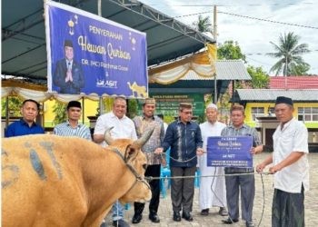 PT Anggrek Gorontalo Internasional Terminal (AGIT) Salurkan Hewan Kurban ke Masyarakat Sekitar Pelabuhan Anggrek Gorontalo Peringati Hari Raya Iduladha
Melalui kegiatan penyaluran paket hewan kurban ini, Rachmat Gobel selaku Chairman dan Shareholder Gobel Group berharap dapat meningkatkan solidaritas dan semangat kolektif  masyarakat Gorontalo dalam berjuang meningkatkan kemakmuran daerahnya.