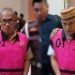 AA selaku Kabid Bina Marga (kiri) dan FL selaku kontraktor pelaksana saat ditahan Kejati Gorontalo.(Foto Putra/gopos)