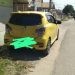 Mobil Daihatsu Ayla yang nyaris terbakar di Kelurahan Hunggaluwa, Kecamatan Limboto, Kabupaten Gorontalo. (Foto istimewa)