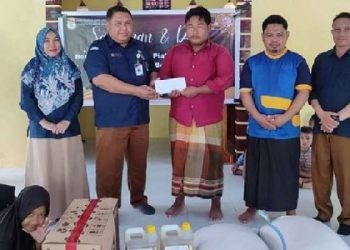 Komisi Pemilihan Umum (KPU) Kabupaten Bone Bolango menyantuni panti asuhan Al Hasanah.
