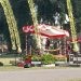 Wali Kota Blitar Santoso saat menyampaikan sambutan dalam Upacara Kirab Gunungan Limo dan Festival Tumpeng yang digelar di Alun-alun Kota Blitar, Sabtu, 1 Juni 2024. (Foto: Gopos.id)