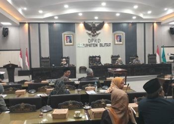 Rapat Paripurna DPRD Kabupaten Blitar, Jumat (05/07/2024). (Foto: DPRD Kabupaten Blitar)