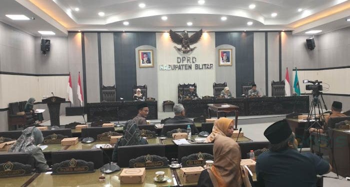Rapat Paripurna DPRD Kabupaten Blitar, Jumat (05/07/2024). (Foto: DPRD Kabupaten Blitar)