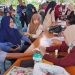 Pelaksanaan skrining kesehatan oleh Mahasiswa Profesi Kesehatan UNG disambut antusias masyarakat (dok. UNG)