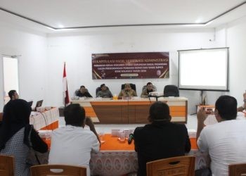 KPU Bone Bolango melakukan Rekapitulasi Hasil Verifikasi Administrasi Perbaikan Kedua Dokumen Syarat Dukungan Calon Perseorangan Pemilihan Bupati dan Wakil Bupati Bone Bolango Tahun 2024, Sabtu (27-7-2024)