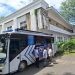Bus SIM Keliling milik Satuan Lalu Lintas Polres Bone Bolango saat membuka pelayanan di Kantor Bupati. (Foto Istimewa)