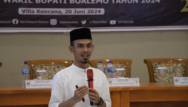 Ketua Devisi Perencanaan Data dan Informasi KPU Boalemo, Ali Sahap. (Foto KPU Boalemo)