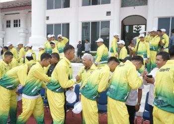 Bupati Asahan Surya melepas 31 atlet yang akan mengikuti Popprov Sumut
