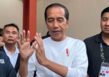 Tangkap layar Presiden Joko Widodo memberikan keterangan pers usai menyaksikan laga pembuka Piala Presiden 2024 dari video yang diterima di Jakarta, Jumat (19/7/2024). ANTARA/Dokumentasi Pribadi