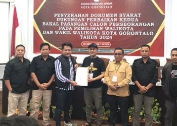 KPU Kota Gorontalo menerima dukungan perbaikan pasangan RAMAH
