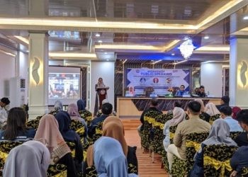 Pelaksanaan Workshop Public Speaking di Universitas Bina Taruna Gorontalo, Rabu (17/7/2024)