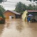 Salah satu rumah di Kelurahan Tenilo, Limboto Barat diterjang banjir.(Foto Abin gopos)