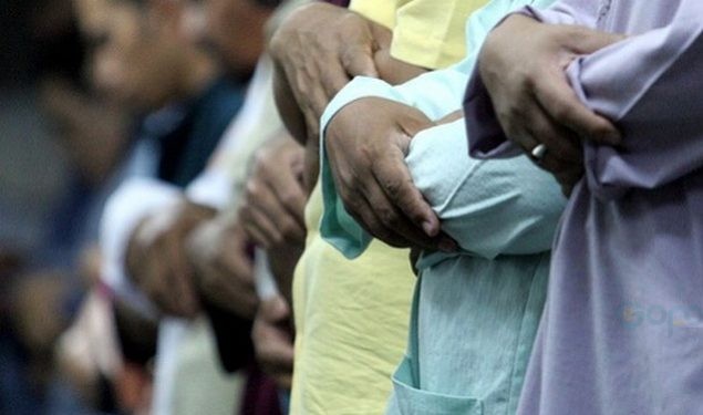 ilustrasi shalat berjamaah.(Foto Portal-Islam)