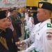 Pengukuhan 30 Anggota Paskibraka Pohuwato, berlangsung di gedung panua Pohuwato, Kamis (15/08/2024) (Yusuf/Gopos)