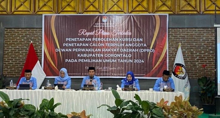 Rapat Pleno enetapan naggota DPRD Kabupaten Gorontalo.