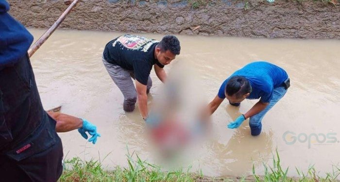 Polisi Kantongi Identitas Mayat yang di Temukan Mengapung di Saluran Air Irigasi