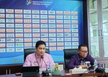 Badan Pusat Statistik (BPS) Provinsi Gorontalo merilis penurunan angka inflasi Gorontalo periode bulan Juni ke bukan Juli, Kamis (1-8-2024).