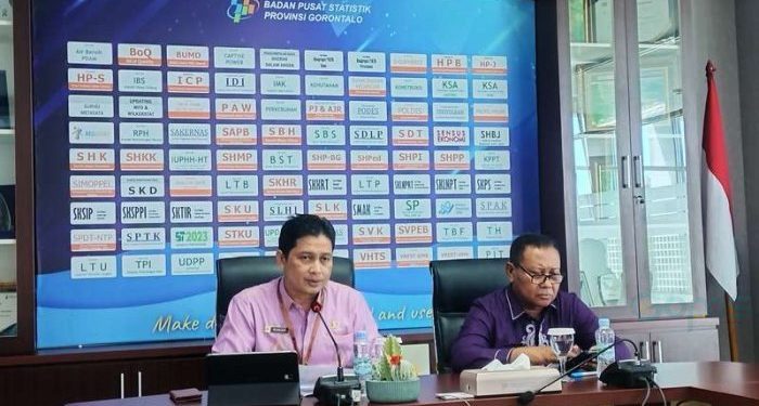 Badan Pusat Statistik (BPS) Provinsi Gorontalo merilis penurunan angka inflasi Gorontalo periode bulan Juni ke bukan Juli, Kamis (1-8-2024).
